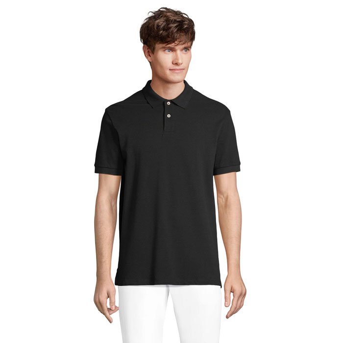 Polo Homme à personnaliser coton PACIFIC Noir 1